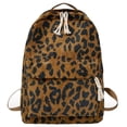 thumbnail image 1 of Miangastore 1pc Large Capacity Student Fashion Leopard Backpack School Outdoor Bag, 1 of 9