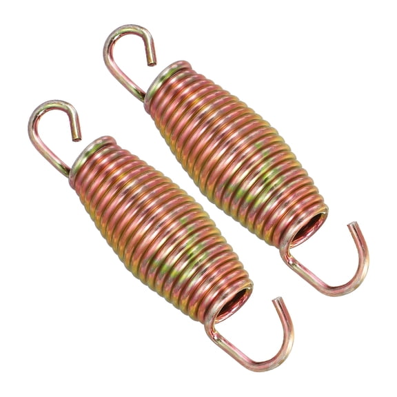 Uxcell Trampolines Springs, 2Pcs & Carbon Steel & 3.5 Inch Fitness Rebounder Extension Spring Universal Trampolines Heavy Duty Replacement Accessories
