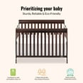 thumbnail image 3 of Dream On Me Ashton 5-in-1 Convertible Crib, Espresso, Greenguard Gold and JPMA Certified, 3 of 12