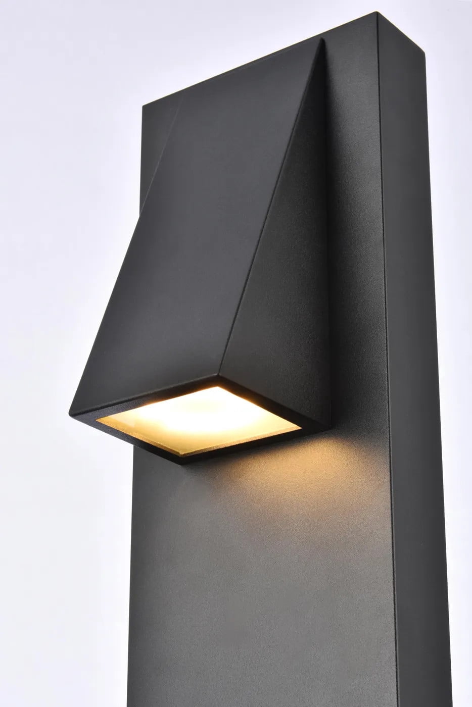 Raine Integrated LED wall sconce in black