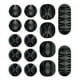 thumbnail image 1 of Paquete de 16 clips de cable duraderos, soporte y cubierta para cables de escritorio, organizador y gestión de cables de carga para TV, computadora, PC, portátil, hogar y oficina., 1 of 5