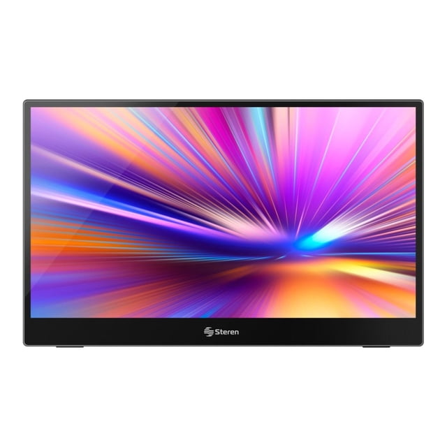Monitor portátil Touch 15.6 HDR para laptop Steren negro