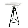 thumbnail image 5 of 15x15 Inch Sculpture Turntable Stand Pottery Sculpture Rotary Lifting Table 35-45in Lifting Range White, 5 of 5