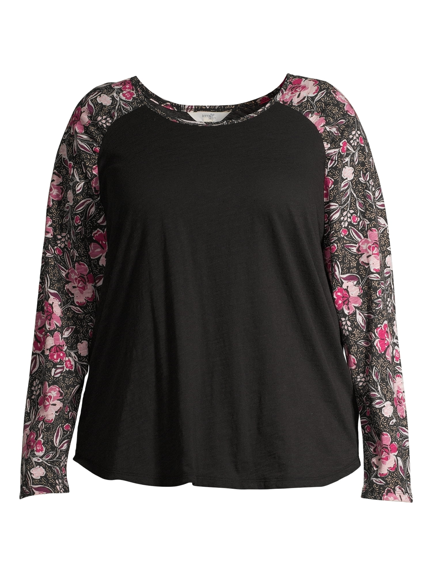 terra & sky women's plus baseball tee