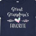 thumbnail image 4 of Inktastic Great Grandmas Favorite Heart Great Grandchild Boys or Girls Baby T-Shirt, 4 of 5