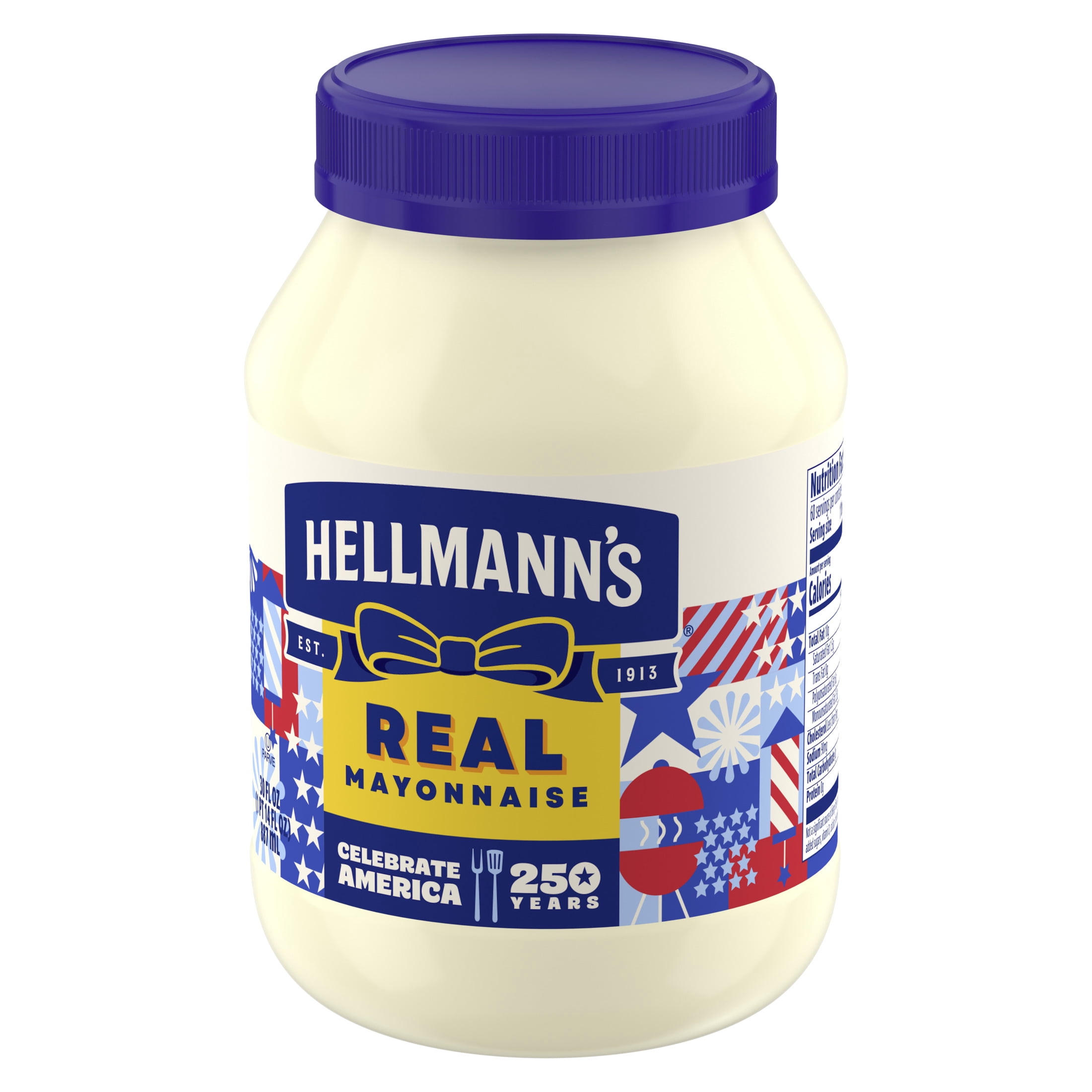 Hellmann's Real Mayonnaise, Sandwich Spread Condiments, 30 oz Jar
