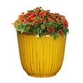Better Homes & Gardens Kamala Yellow Recycled Resin Planter, 15.7in x