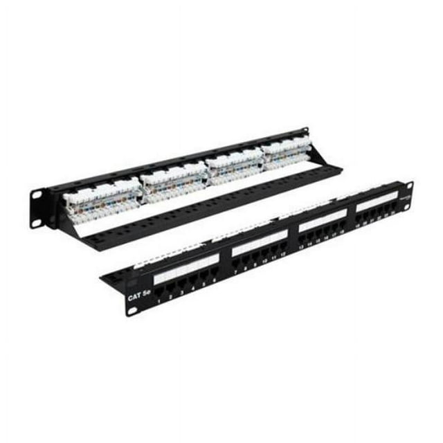 Wavenet WAV-5EPP24 24 Port Cat5e Patch Panel, Black