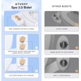 thumbnail image 4 of TUSHY 3.0 Spa Bidet Attachment. Cool to Warm Water Temperature Control, Self Cleaning Fresh Water Sprayer, Adjustable Pressure Nozzle & Angle Control (Requires Sink Access for Warm Water), Bamboo, 4 of 8