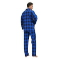 thumbnail image 5 of GLOBAL Men's Long Sleeve Flannel Pajamas Sets 100% Cotton Sleepwear Top and Bottom, Size S-3XL, 5 of 5