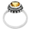 thumbnail image 5 of Natural Citrine 925 Sterling Silver Ring size 7-9 Jewelry R-1245 DGR1111_C_8 R-1245, 5 of 7