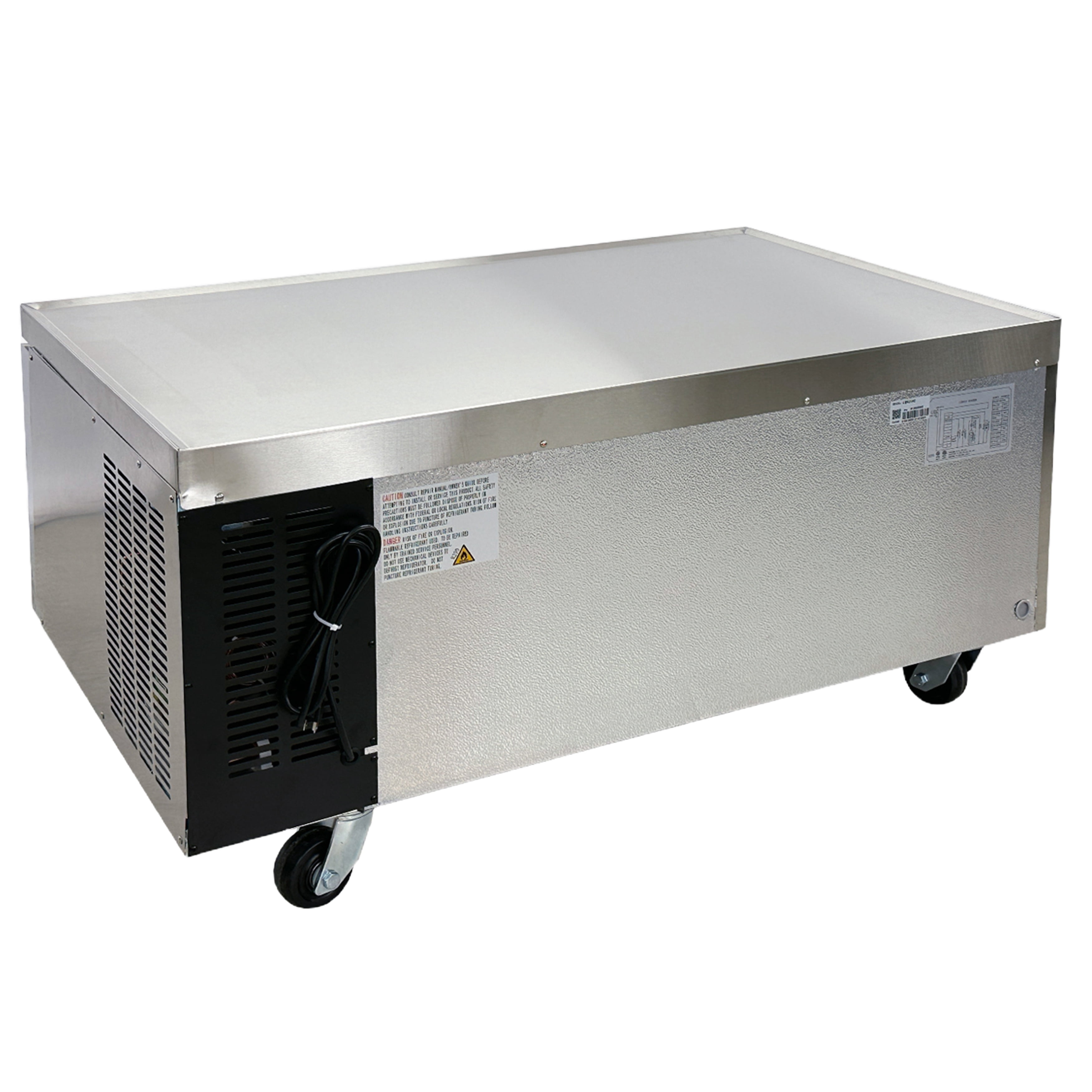 52 in. Commercial 2 Drawer Refrigerated Chef Base 34 Cu.Ft. Stainless Steel Refrigerator Chef Base, NSF Certified