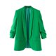 thumbnail image 1 of TRAF-Chaqueta abierta para mujer, abrigo Vintage de manga larga plisada con bolsillos y solapa, prendas de vestir exteriores elegantes, 1 of 5