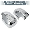 thumbnail image 2 of Car Rear View Left Right Mirror Cover Cap Overlay for Lexus Fits w/ Wider LED Lamp Pair Chrome Plated, 2 of 7
