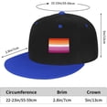 thumbnail image 3 of Lesbian Pride Rainbow LGBT Flag Trucker Hat Men Baseball Cap Women Dad Hat Sun Hat Adjustable Ponytail Hat White, 3 of 8