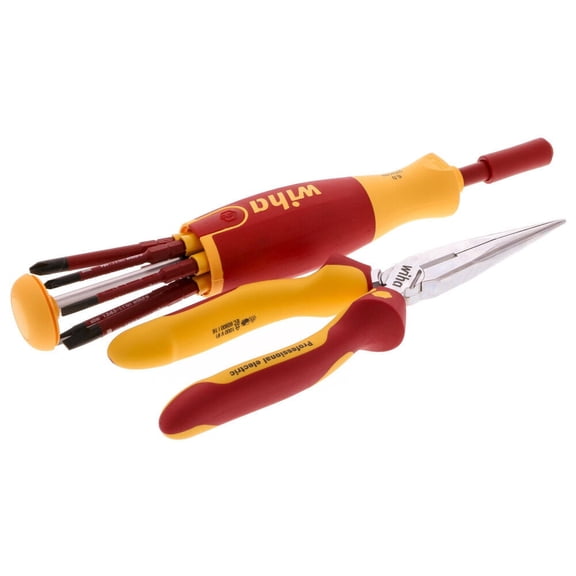 Wiha Tools 32865 Electricians Tool kit,8 pcs.
