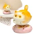 thumbnail image 2 of CoreLiving Collectible Cat Figurines, Cute Desk Trinkets for Home and Office Decor, Whimsical Ceramic Statue for Bookshelf and Tabletop, Unique Cat Gifts, 2 of 7