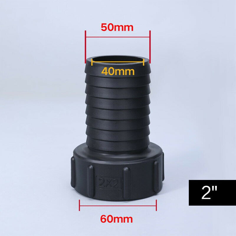 Replacement Ibc Adapter Tank Connection 60mm Coarse Thread Plastic Cap Lid 