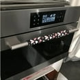 thumbnail image 3 of ZIATUBLE Refrigerator Door Handle Covers Anti-static Kitchen Appliance Decor for Fridge Dishwasher Keep Off Fingerprints Oil Stain Food Spot Cozy Home Protector, 4 PCS, Pink White Love Heart Black, 3 of 7