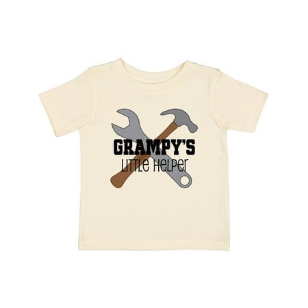 

Inktastic Grampy Grandpa s Little Helper Gift Baby Boy T-Shirt