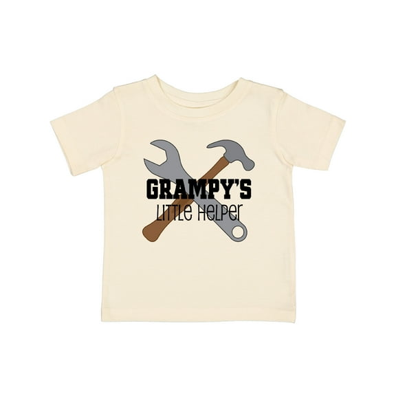 Inktastic Grampy Grandpa's Little Helper Boys Baby T-Shirt