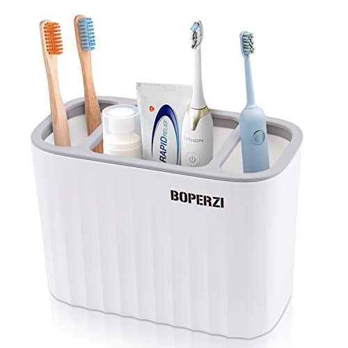 Toothbrush Toothpaste Holder Stand Bathroom Home Storage Organizer with 6 Slots 