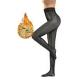 thumbnail image 3 of Maplenight Fleece Lined Tights for Women Winter Thick Thermal Legging Semi Opaque Soft Pantyhose Solid Color High Waist Footed Stockings, 3 of 5