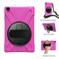 thumbnail image 3 of XYX Case for Samsung Galaxy Tab A 10.1 2019 SM-T510/SM-T515 with 360 Degree Rotating, Hand Strap, Shoulder Strap, Rose, 3 of 7