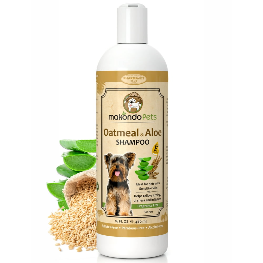 Oatmeal Dog Shampoo with Aloe Vera and Vitamin E Hypoallergenic Dog