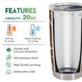 thumbnail image 3 of Taza de café Travel Tumbler Oasisdream de 600 ml con estampado de guitarra, 3 of 6