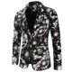 thumbnail image 2 of Chaqueta de traje informal con estampado de personalidad de moda de otoño e invierno para hombre Pompotops oipoqjl22028, 2 of 5