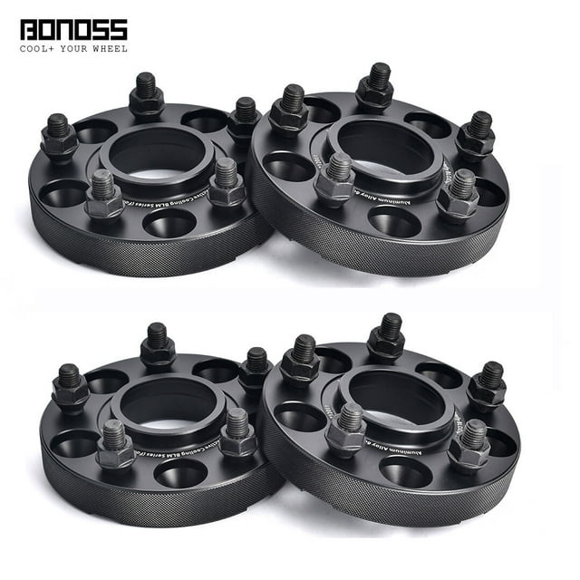 BONOSS 4 Pcs 25mm 5x108 CB63.3 Entretoises de Roue pour Ford Focus II Facelift 2008-2013