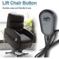 thumbnail image 2 of Control remoto de sillón reclinable eléctrico Abs 2 botones Control manual para sillón reclinable Sofá Sillón elevador eléctrico Cama Mesa de masaje de relajación, 2 of 5