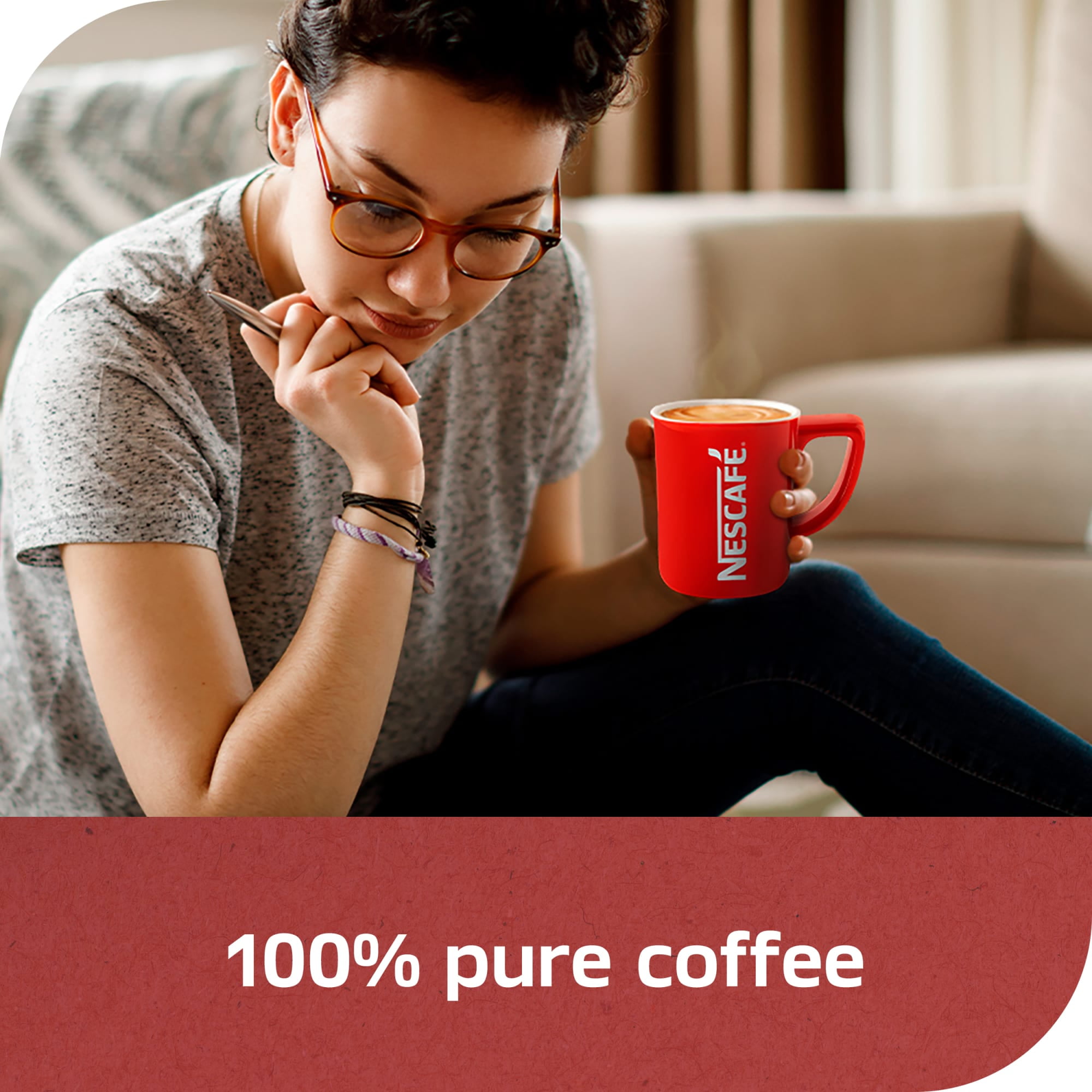 NESCAFÉ CLÁSICO Café Tostado Oscuro, Café Instantáneo, 10.5 oz, 1 Frasco