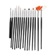 thumbnail image 3 of 15Pcs Nail Art Design Pen Painting Tool Nail Drawing Pen for Art Decorations Black, 3 of 8