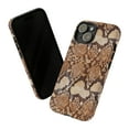 thumbnail image 2 of Brown Snakeskin Print iPhone 15 Case-iPhone-iPhone Case-Animal Print Case, 2 of 3