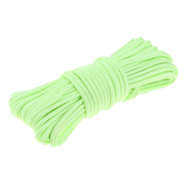 65.6 Pies de Largo 0.16 "de Diámetro 550LBS Resistencia a La 9 Hebras Luminoso Paracord Cuerda de Paracaídas Cordón Cordón Al Aire verde Soledad cuerda de paracaídas