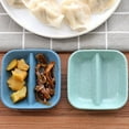 thumbnail image 2 of 4PCS Wheat Straw 2 Holder Small Plates Food Snack Dish Sauce Food Container, 2 of 10