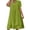 #0337-Green, variant on Women's Midi Dresses V Neck Short Sleeve Dresses Casual Daily Style Lightweight Breathable Double Layer Hem Loose Fit Dresses