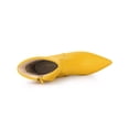 thumbnail image 4 of Unique Bargains Women's Fold Over Kitten Heels Ankle Boot Yellow (Size 7), 4 of 8