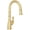English Gold, variant on Perrin And Rowe U.4743-2 Georgian Era 1.75 GPM Single Hole Pull Down Bar Faucet - Nickel