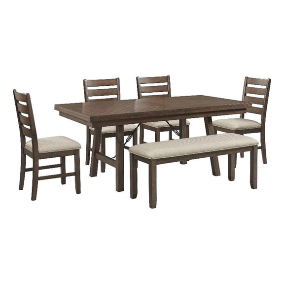 Picket House Furnishings Dex 6PC Dining Set in Cherry