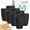 Black, variant on Homienly 8-Pack 16 oz Wheat Straw Cups, Unbreakable, Reusable, Microwave & Dishwasher Safe, Multi-Color