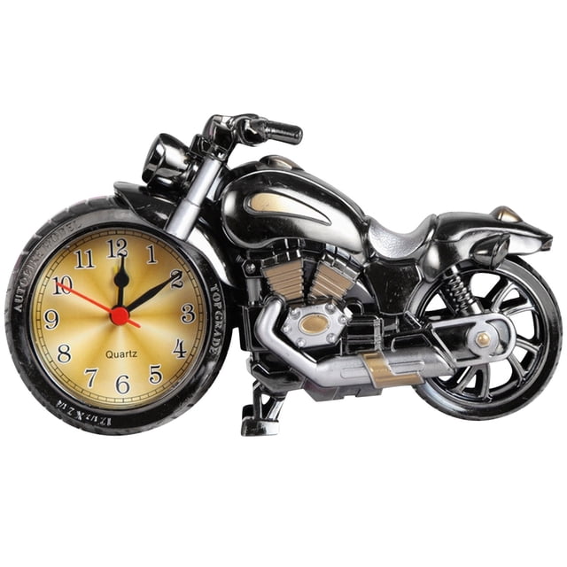 Above Ground Pool Creative Motorcycle Motorbike Pattern Alarm Clock Desk Clock Home Cool Clock