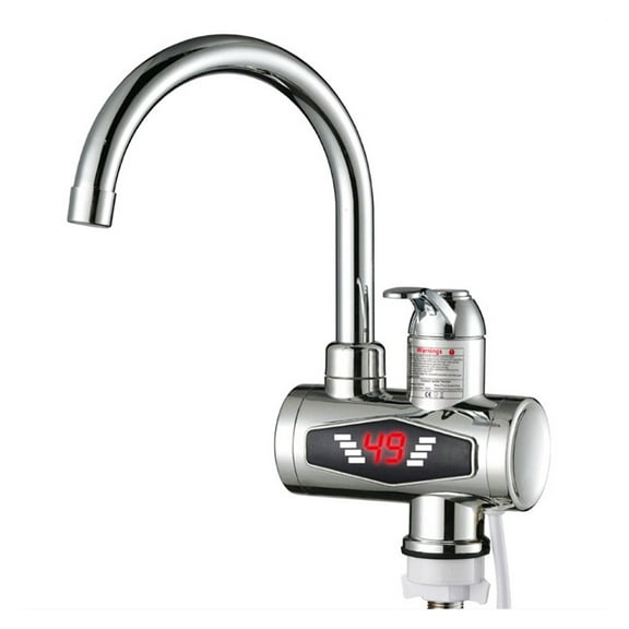 Electric Kitchen Water Heater Faucet Tap Instant Hot Water Cold Heating Faucet Tankless Water With LED Digital Display
