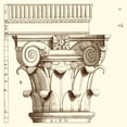 thumbnail image 2 of Vision Studio 20x20 Black Ornate Wood Framed with Double Matting Museum Art Print Titled - Corinthian Detail I, 2 of 4