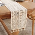 thumbnail image 1 of Encimera bohemia beige de 30*160cm, encimera bohemia de granja vintage, para decoración de mesa de centro para fiesta de boda, 1 of 5
