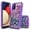 Purple Marble, variant on Samsung Galaxy A02S Case, Rosebono 3in1 Hybird Graphic Designed Gradient Quicksand Glitter Liquid Floating Protective Armor Case for Samsung Galaxy A02S (Galaxy Cloud)