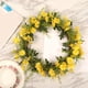 thumbnail image 2 of Corona de margaritas de 14 pulgadas para puerta principal, corona floral artificial, enredadera natural para interiores 35cm, 2 of 5