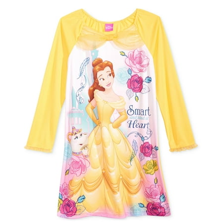 Disney Beauty And The Beast Belle Nightgown for Little Girls | Walmart ...